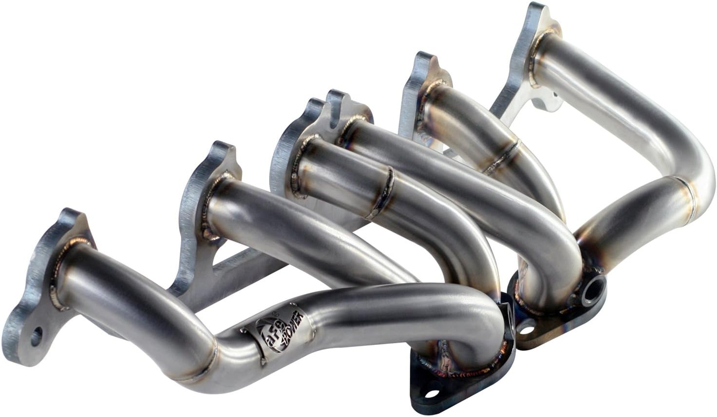 aFe 48-46202 1.5" 14 Gauge 409 Stainless Steel Twisted Steel Header for Jeep Gas Truck I6-4.0L