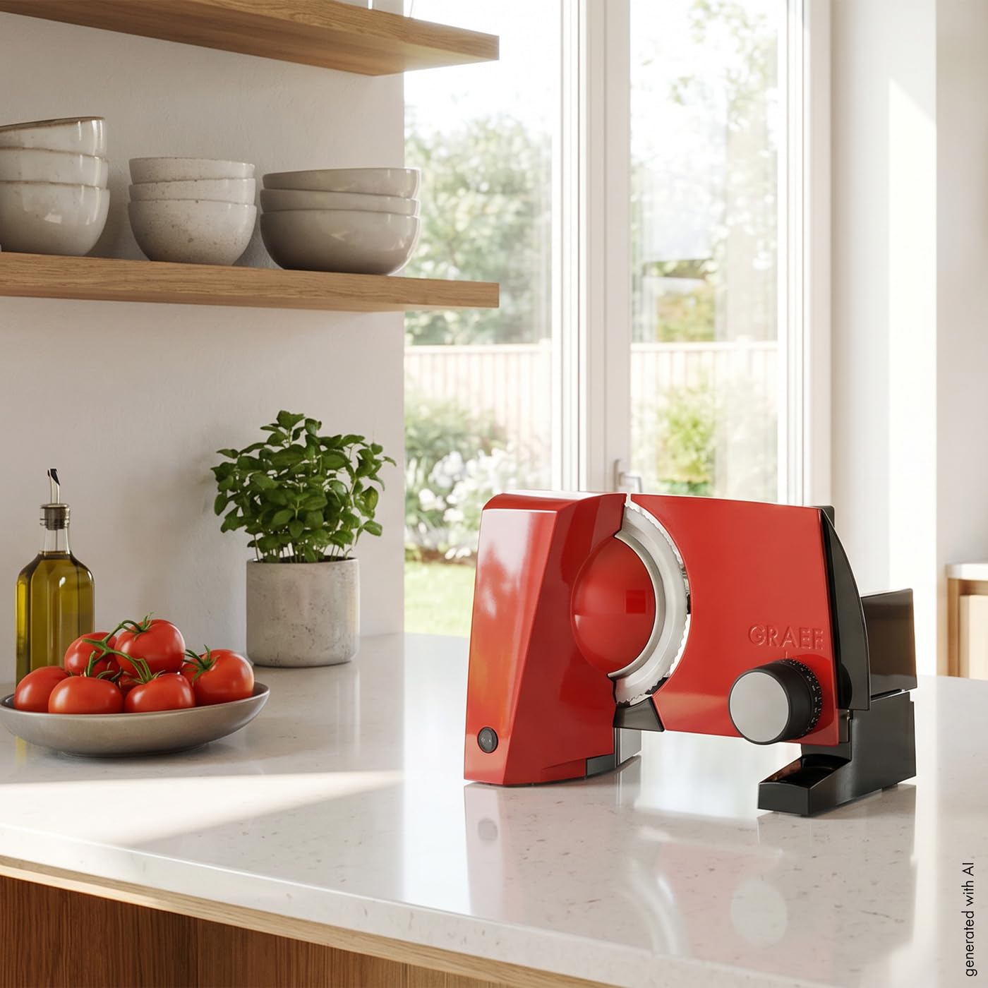 GRAEF. S 10003 Electric 170 W Aluminium Red Slicer Freiraumschneider (Aluminium, Red, 230 mm, 325 mm, 240 mm, 2.33 KG)