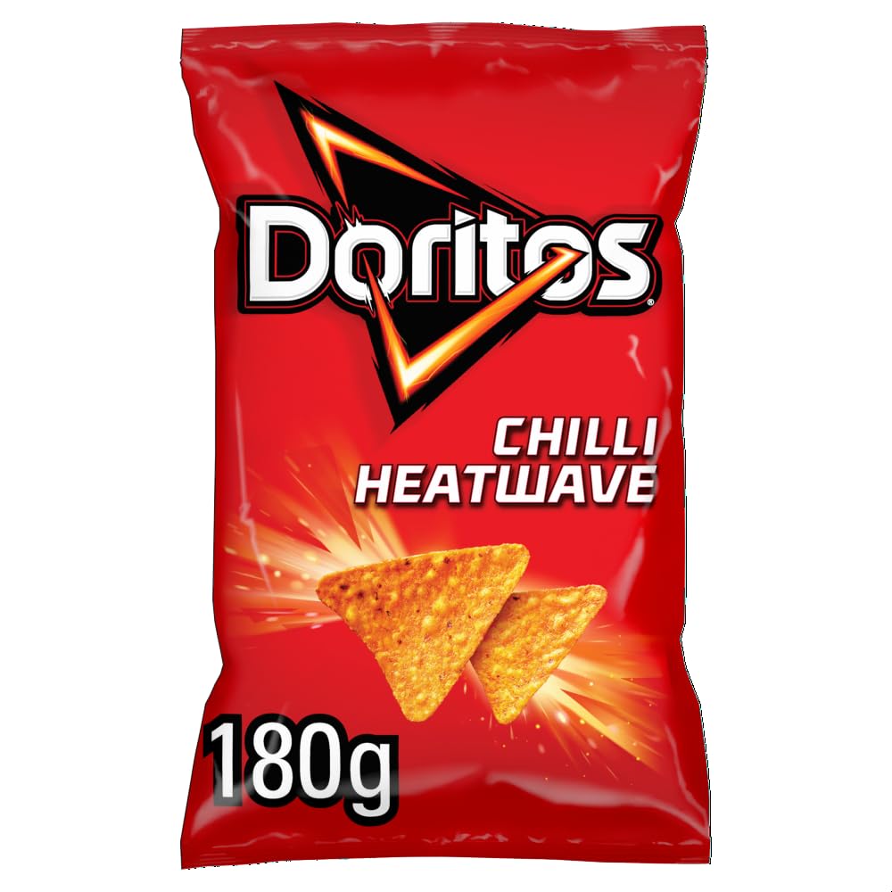 Doritos Chilli Heatwave Tortilla Chips Sharing Bag, 180 g (Pack of 1)