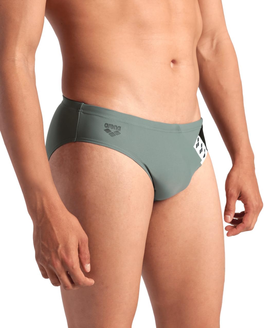 Arena Mens Arena Feel Men's Stripe Swim Briefs Sports Bathing Swimsuit Pool Beach Swimwear