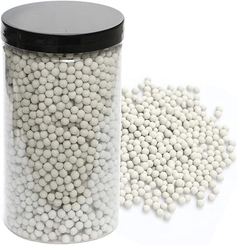 wohohoho - Mini guijarros de arcilla hidropónica blanca de 2.2 libras, bolas de cerámica hidráulica mejoradas de 0.118 a 0.18 pulgadas, rocas