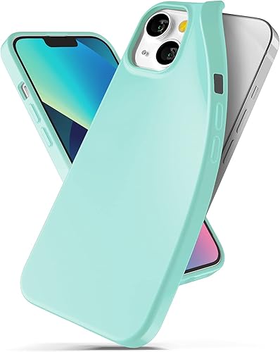 GOOSPERY Soft Feeling Jelly - Funda compatible con iPhone 13, textura sedosa rica y colores vivos, funda protectora flexible de TPU para teléfono,
