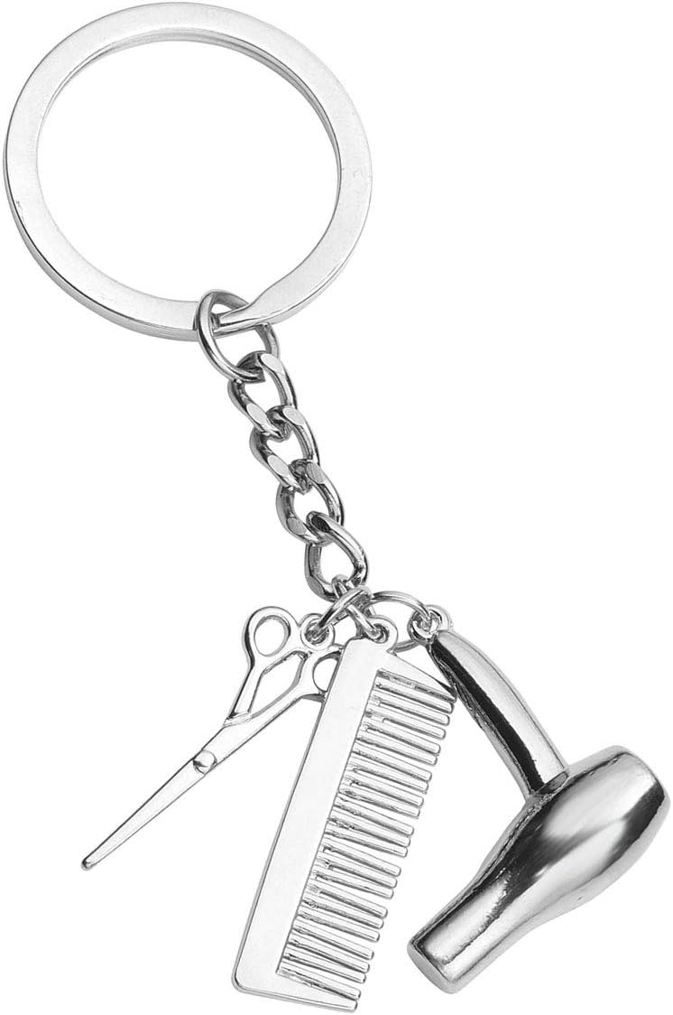 PESOENTHHairdressing Hair Dryer/Scissor/Comb Hairdresser Keychain Keyring Hairdresser Gift Hair Stylist Gift Jewelry