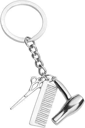 Other | 3 In 1 Hairdresser Hair Dryer Scissor Comb Charm Pendant Keychain 65961e20b591ed9969a27b27 - Foto 8