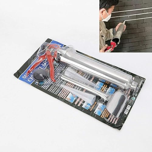 Miniatura 5 de Pistola de mortero para señalar lechada, mortero de cemento, pistola de calafateo de acero inoxidable, herramienta aplicadora de mortero para