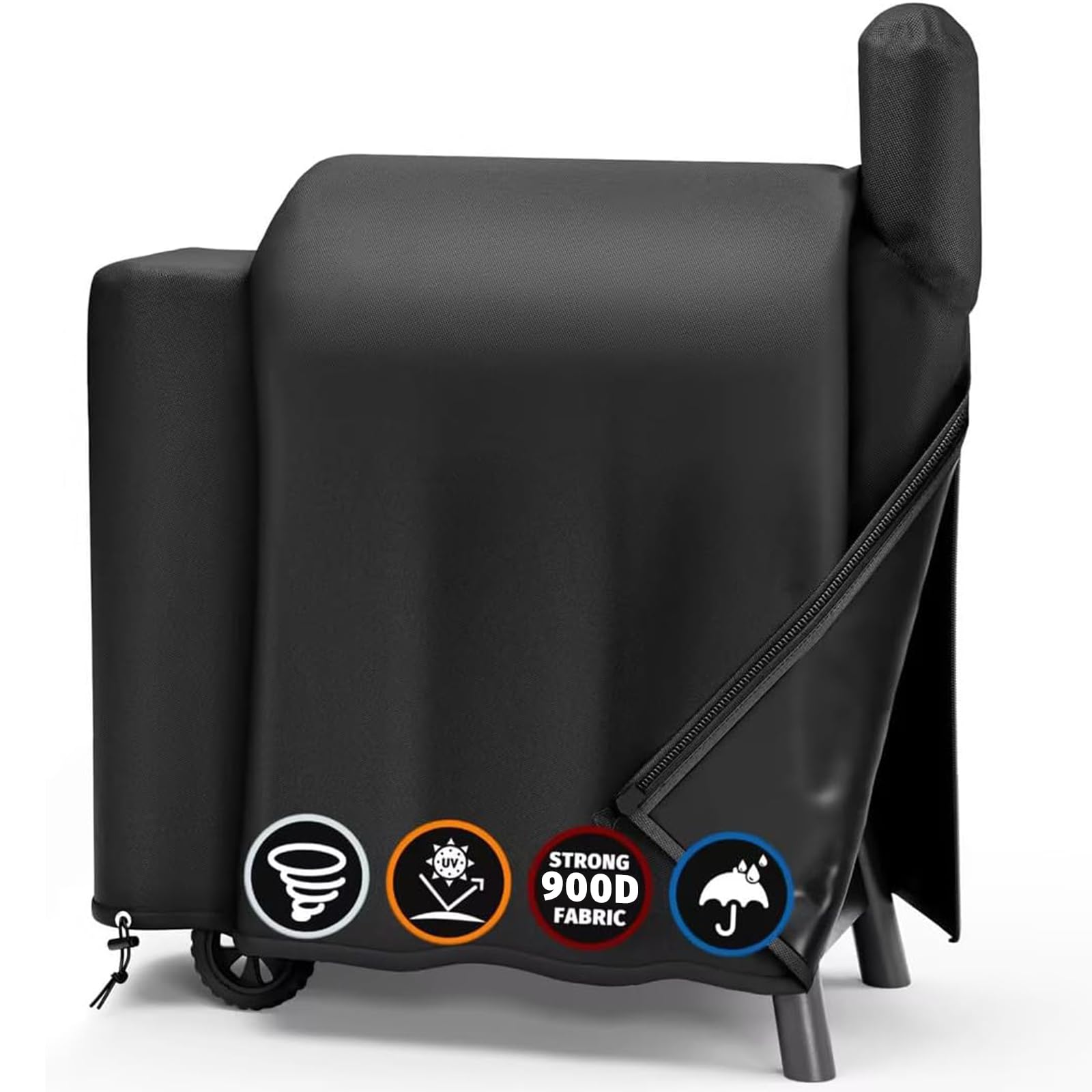 SHINESTAR Verbesserte Grillabdeckung für Traeger Pro Series 575/22, Lil Tex Elite, Eastwood, langlebig und wasserdicht, spezielles Reißverschluss-Design, einfach an- und auszuziehen