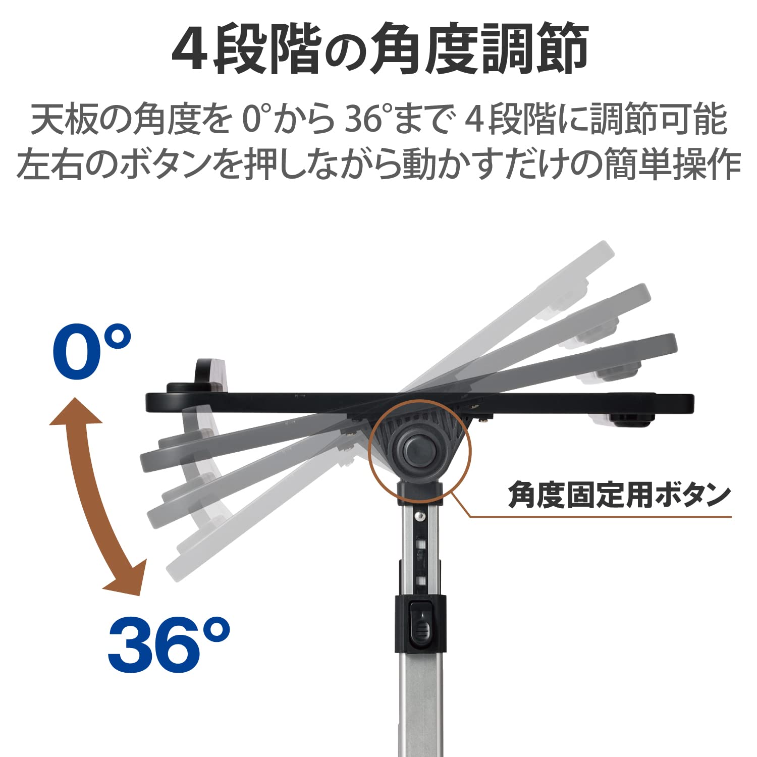 【特価商品】エレコム パソコンデスク ローテーブル 折りたたみ 高さ5段階 角度 Amazon.co.jp: エレコム パソコンデスク ローテーブル