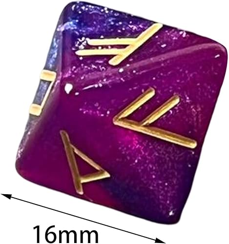 Miniatura 9 de DYNWAVE Juego de 3 dados de acrílico de 12 caras, juego de mesa de dados poliédricos surtidos para juegos de rol, accesorio de adivinación, violeta