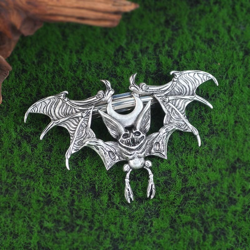 2PCS Halloween Bat Hair Clip Gothic Hair Accessories – Spooky Goth Hair Clips for Women, Witch Bat Hair Accessories, Halloween Hair Clips for Women Gifts image 5