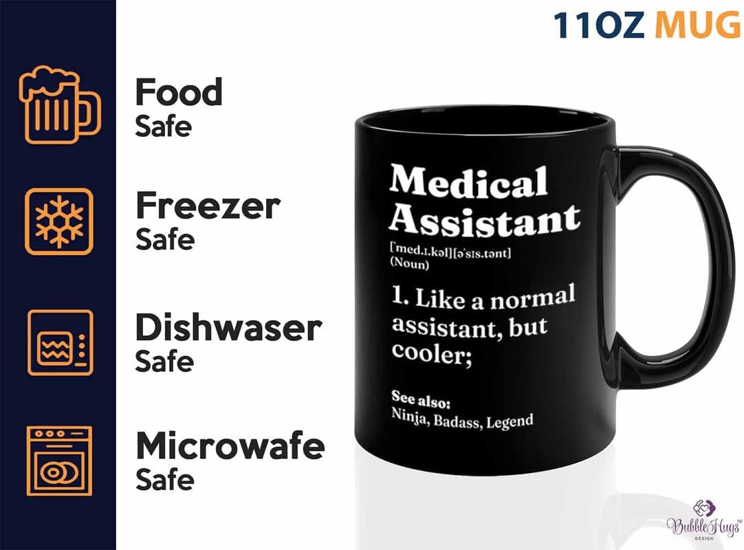 Pharmacist Coffee Mug 11oz Black - assistant definition - Nurse Doctor Chemist Pharmacy Technician Patient Practicioner Laboratory Research Technologist