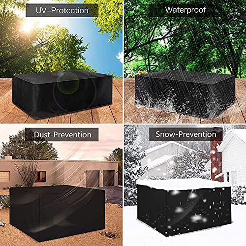 Housse de table de jardin bâche de protection extérieure étanche