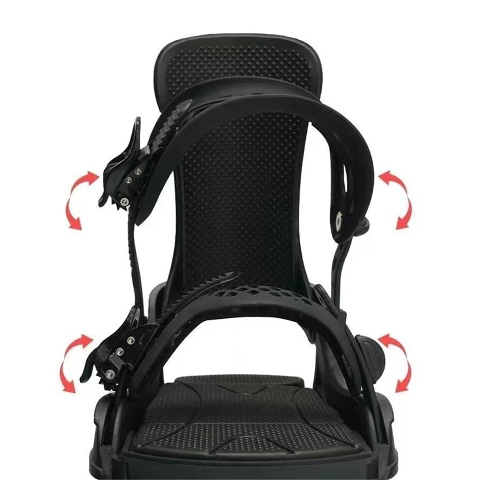 Fijaciones Snowboard Fijaciones de Snowboard envueltas Totalmente Ajustables 3D Base cómoda y Que Absorbe los Golpes Universal