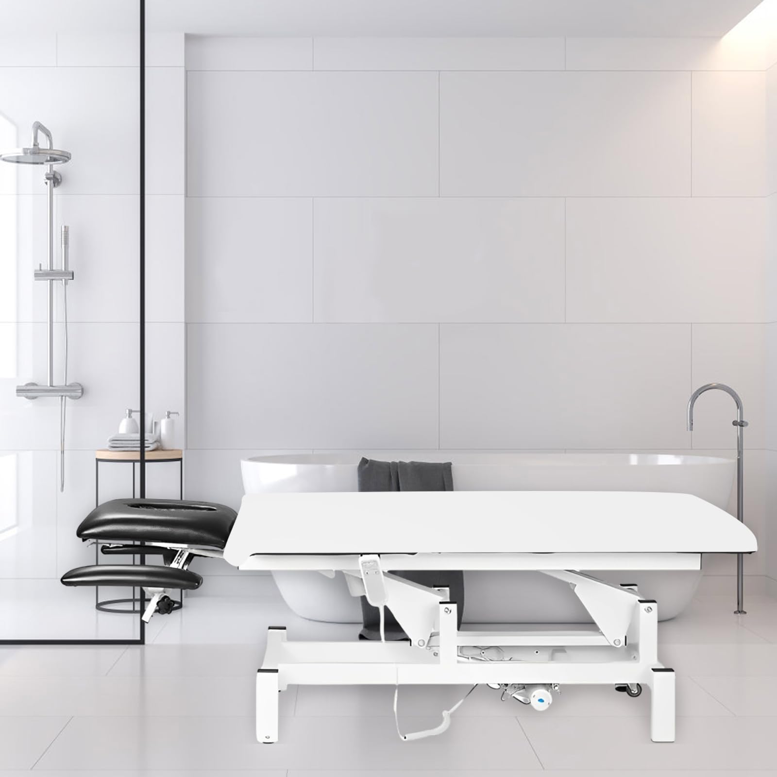 100 Stück Einweg Bettlaken, 100x200cm Einweg Massagetisch Bettlaken, Vliesstoff Spannbettlaken Massageliege, Einwegbettlaken für Schönheitssalon, Spa, Krankenhausbetten, Massage, Hotels(Weiß)