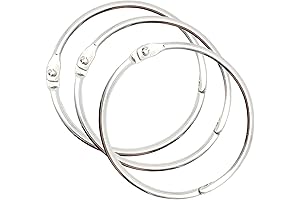 12 Pack 3-Inch Binder Rings for Loose-Leaf Organization