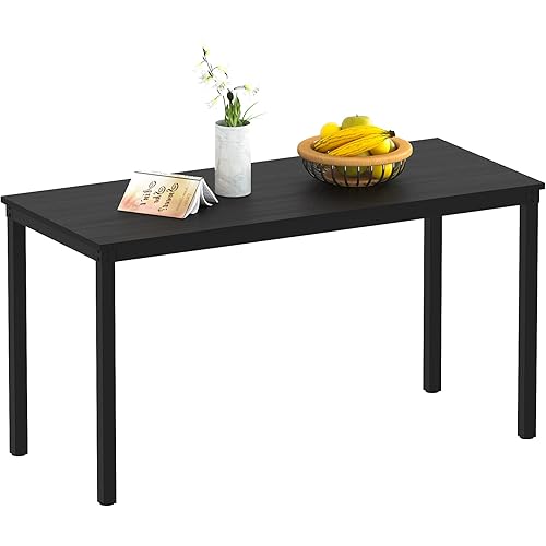 Teraves Dining Table,Kitchen Table Multifuntional Desk for Living Room, Dining Room,Home Office (39.37“, Black)