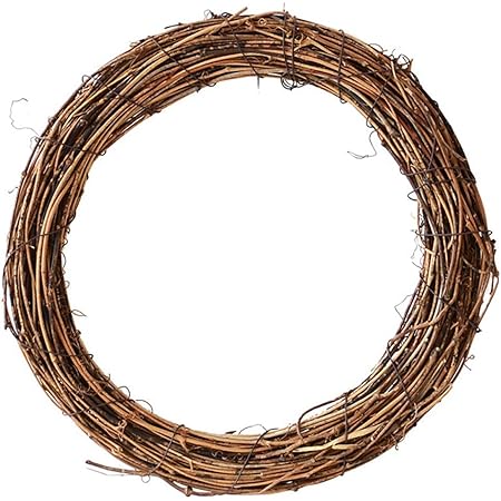 16 Inch DIY Crafts Natural Grapevine Wreaths,URMAGIC 12/16 Inch Natural Grapevine Wreath Ring,Rattan Vine Branch Wreath Hoop,DIY Rattan Wreath Frame,Twig Vine Branch Wreath,DIY Wreath Frame