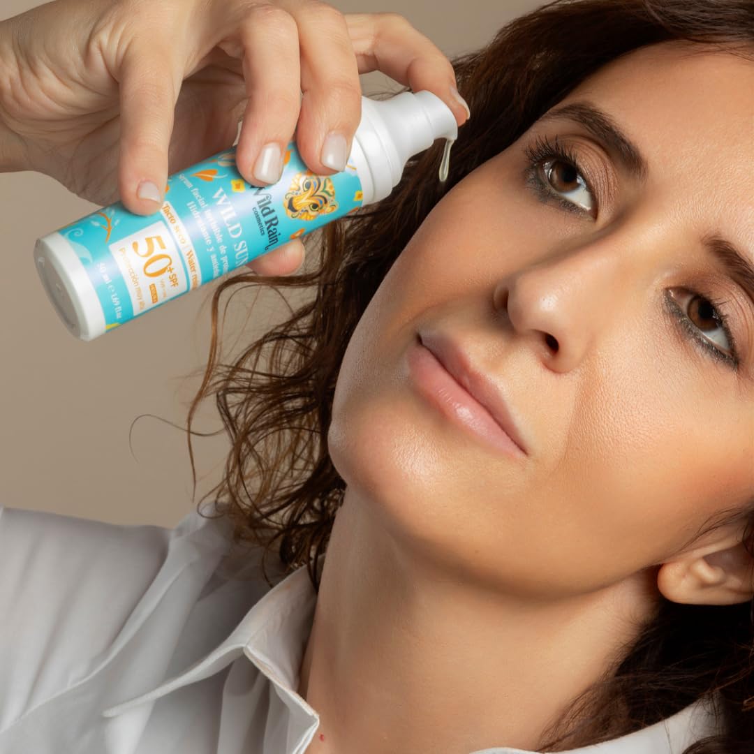 Protector Solar Facial SPF 50+ Invisible | Sérum Antiedad con Vitamina C y E | Protección UVA UVB Luz Azul (HEV) e IR | Hidratante Ligero para Todo Tipo de Piel | 50 ml