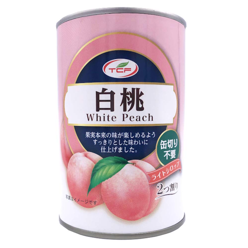 桃缶出品 Amazon.co.jp: 白桃 缶詰 425g×24缶 1ケース ピーチ 4号