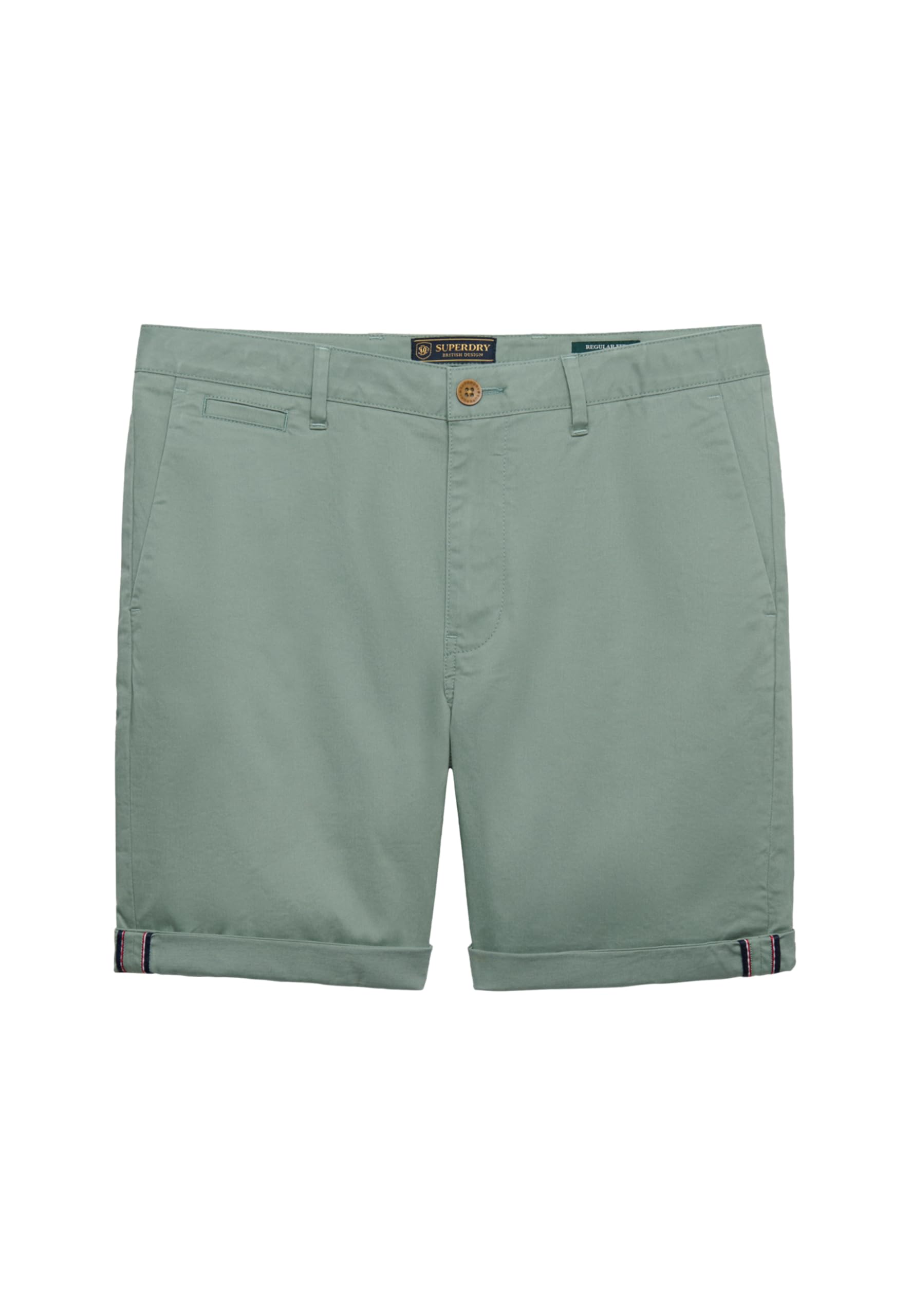 Superdry Premium Regular Chino Short Pants, Sage Green, 34W
