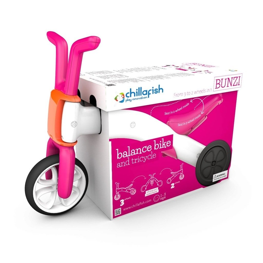 Chillafish Bunzi Kids Balance Bike Pink 