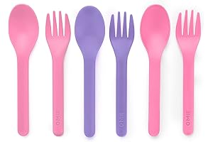 OmieBox Utensil Refill Pack - Bubble Pink or Lilac Purple