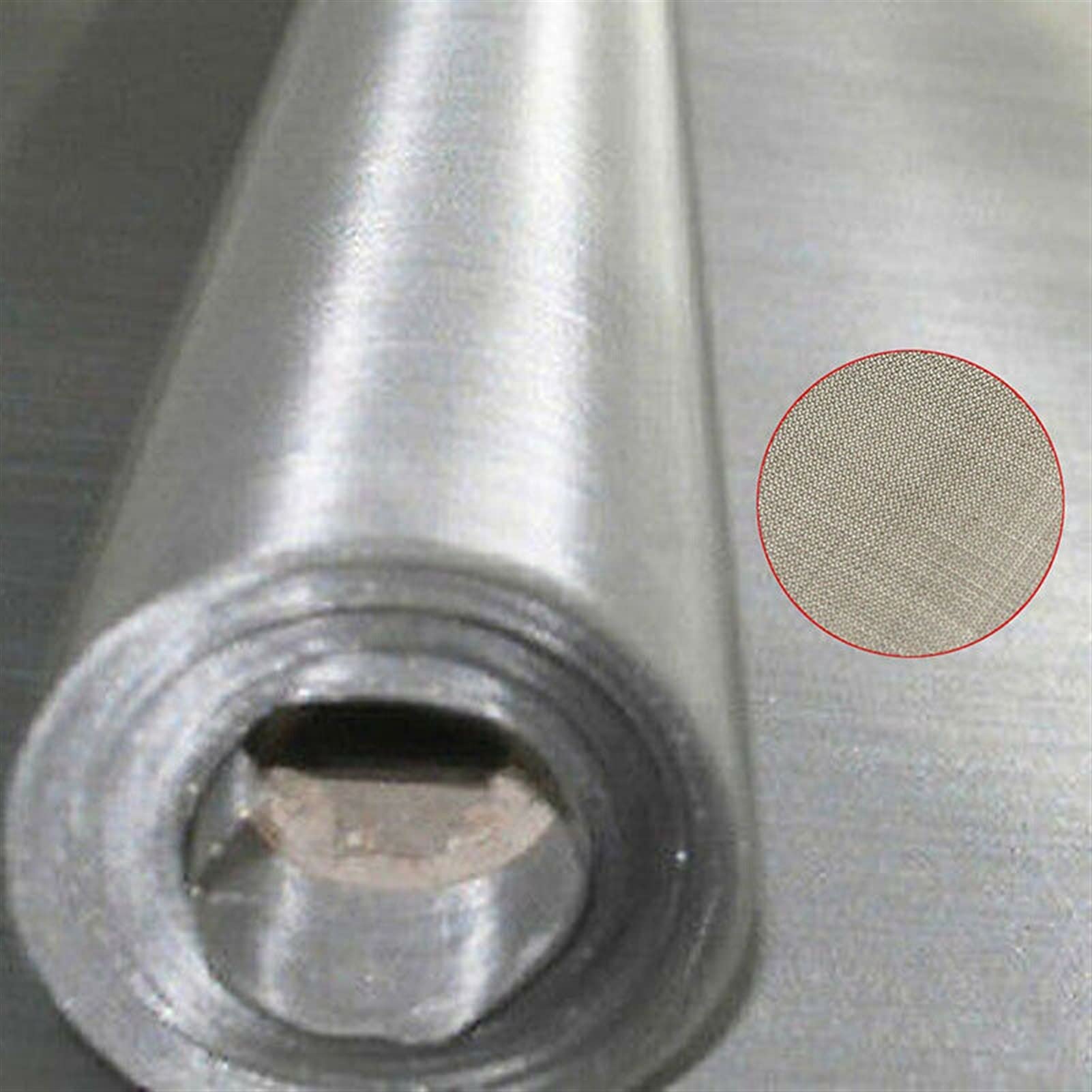 Tamiz， Tamiz de harina malla 10/100/300/500 acero inoxidable, filtro micrones, subplaca, alimentos, tamiz for hornear(100 Mesh (30x90cm))