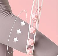 Vista 2 de Cuerda de rodillo de masaje manual de espalda, rodillo de bola de masaje de mano, rodillo de masaje anticelulitis, rodillo de fascia correa