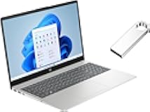 HP 15.6" FHD Display Laptop | Intel Core i5-1235U(Beat AMD Ryzen 5 7520U) | Intel Iris Xe Graphics |Camera|Silver| WiFi | 16GB RAM | 256GB SSD | Windows 11 Home | Bundle with 64GB USB Flash Drive