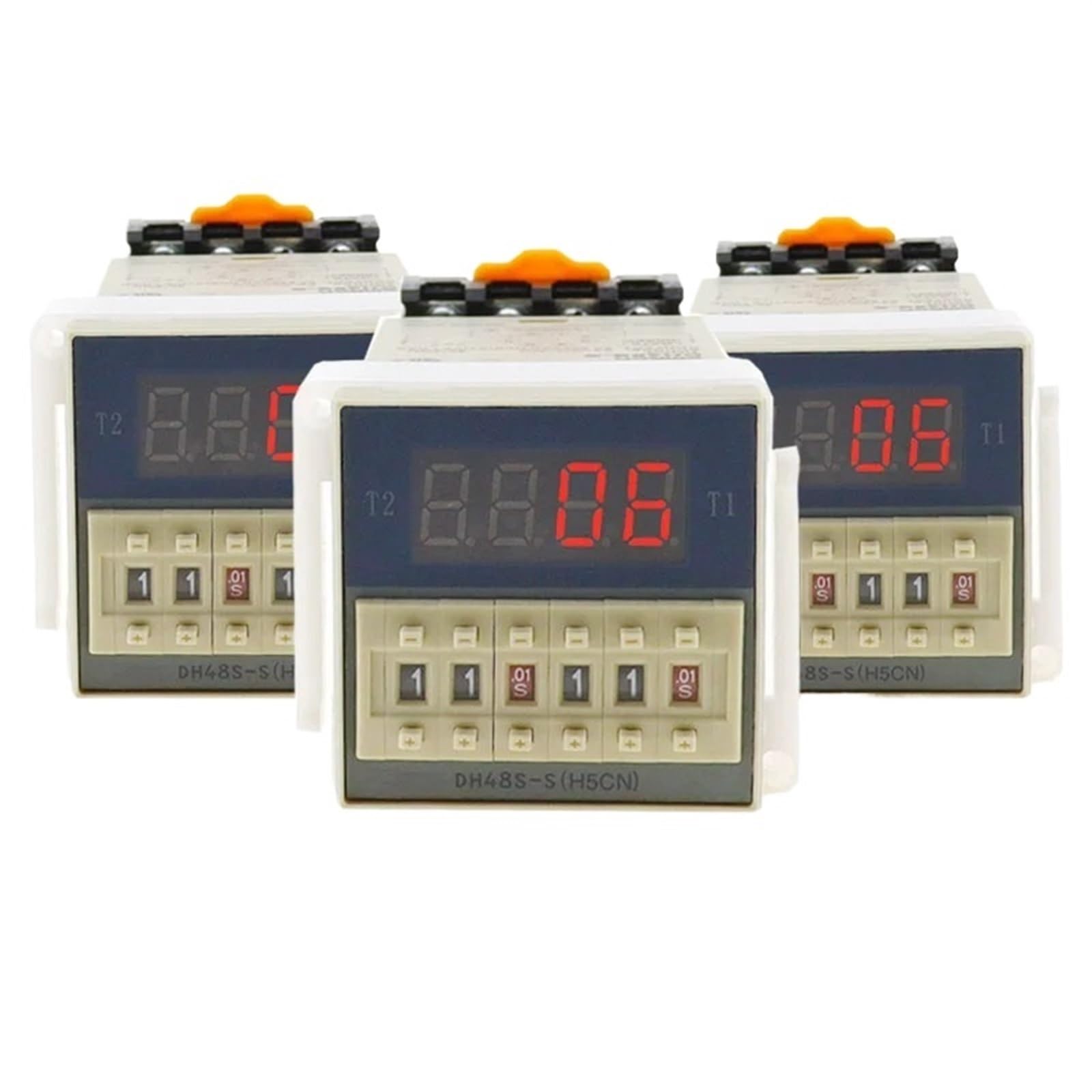 AC/DC 24v-240v DH48S-S Display digitale programmabile Controllo ciclo relè temporizzato Presa relè doppio ritardo con tensione di base (Size : DCAC36V)