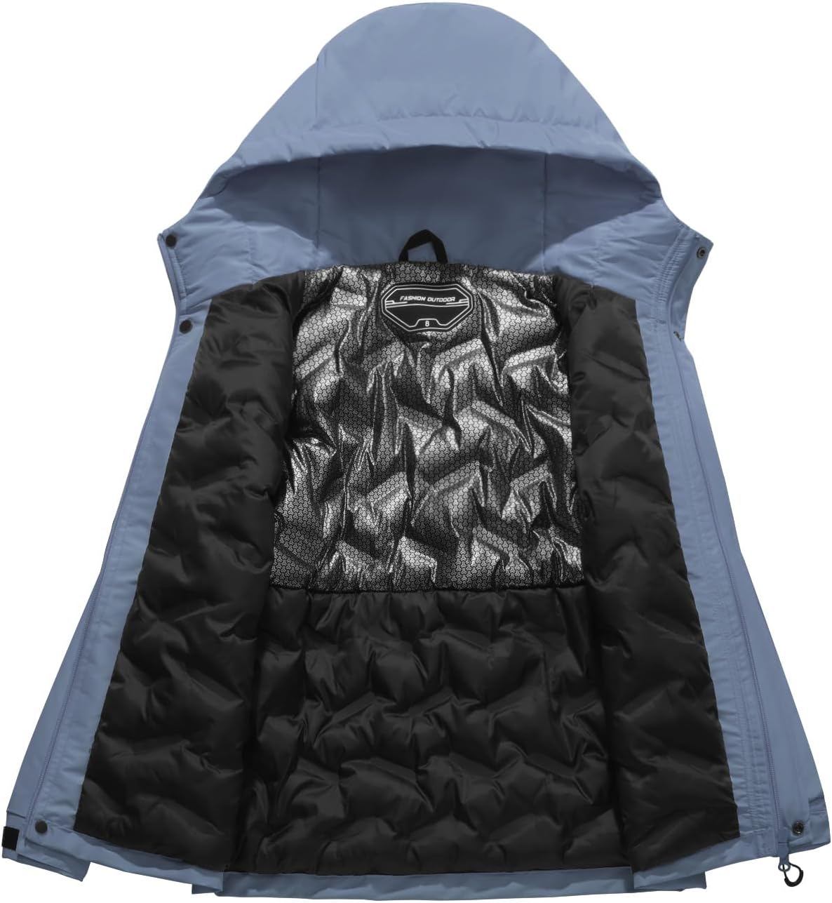 Boy's Ski Winter Coat - Lightweight Insulated Waterproof Snow Jacket Hooded Windproof Warm Outerwear for Kids - Image 6