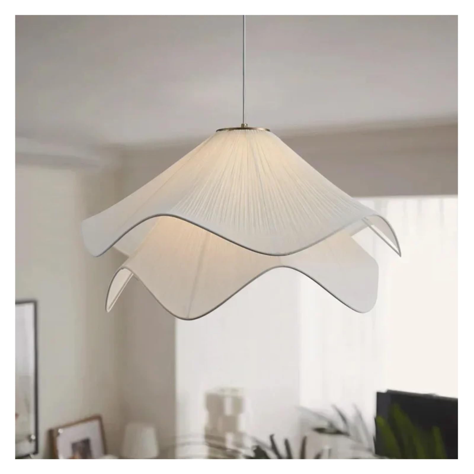 ITOSUI Nordic Flowers Cloth Pendant Lights for Dinging Room Kitchen Chandelier Indoor Lighting Bedroom Atmosphere Hanging Lamp Fixtures,Ceiling Lights