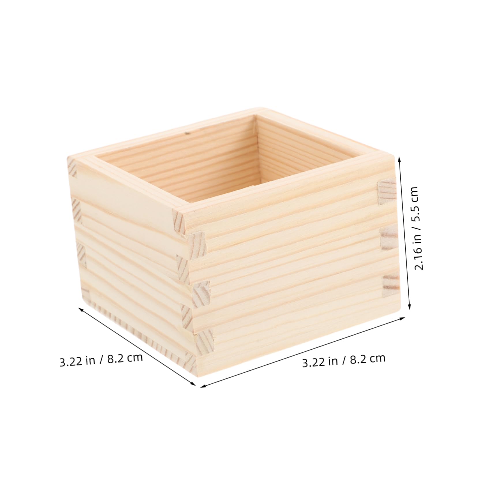 BRIGHTFUFU Japanese Creative Design Sake Cup Natural Wooden Box Sushi Box Wooden Mug Japanese Tea Cups Traditional Tableware for Home