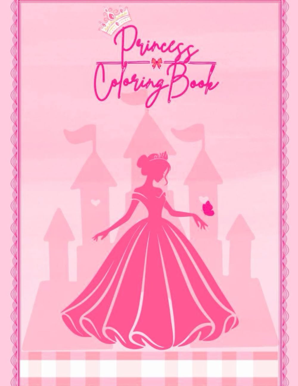 Princess Colouring Book: Cute and Easy Royal Colouring Pages for Girls Ages 4–8