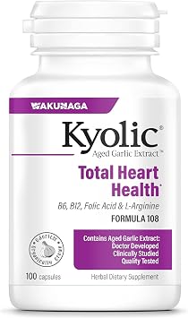 Kyolic Aged Garlic Extract Total Heart Health* Formula 108, 100 Capsules