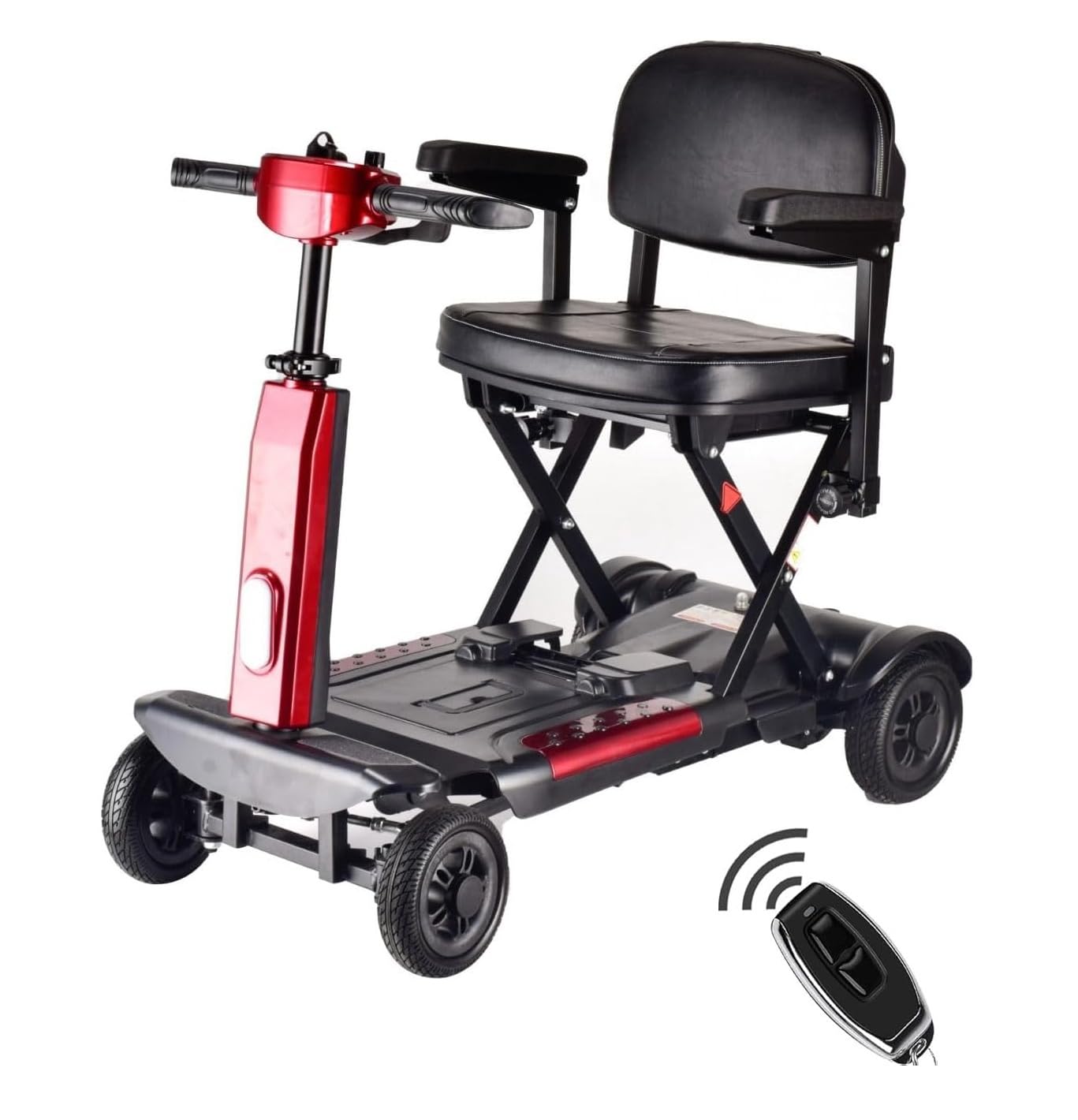 Lightweight 24kg Automatically Folding Mobility Scooter with Removeable Battery Boot Scooter Portable Travel Scooter