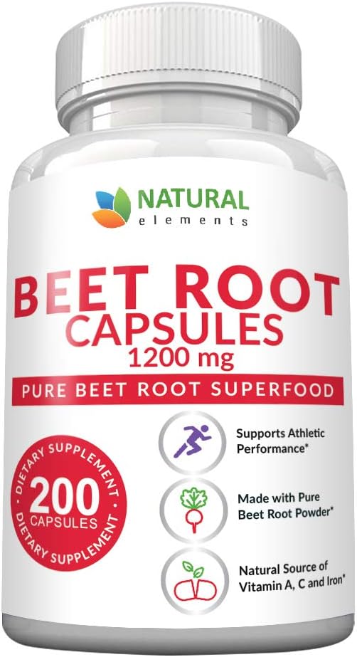 Beet Root Capsules 1200mg Per Serving 200 Beet Root Powder Capsules Beetroot