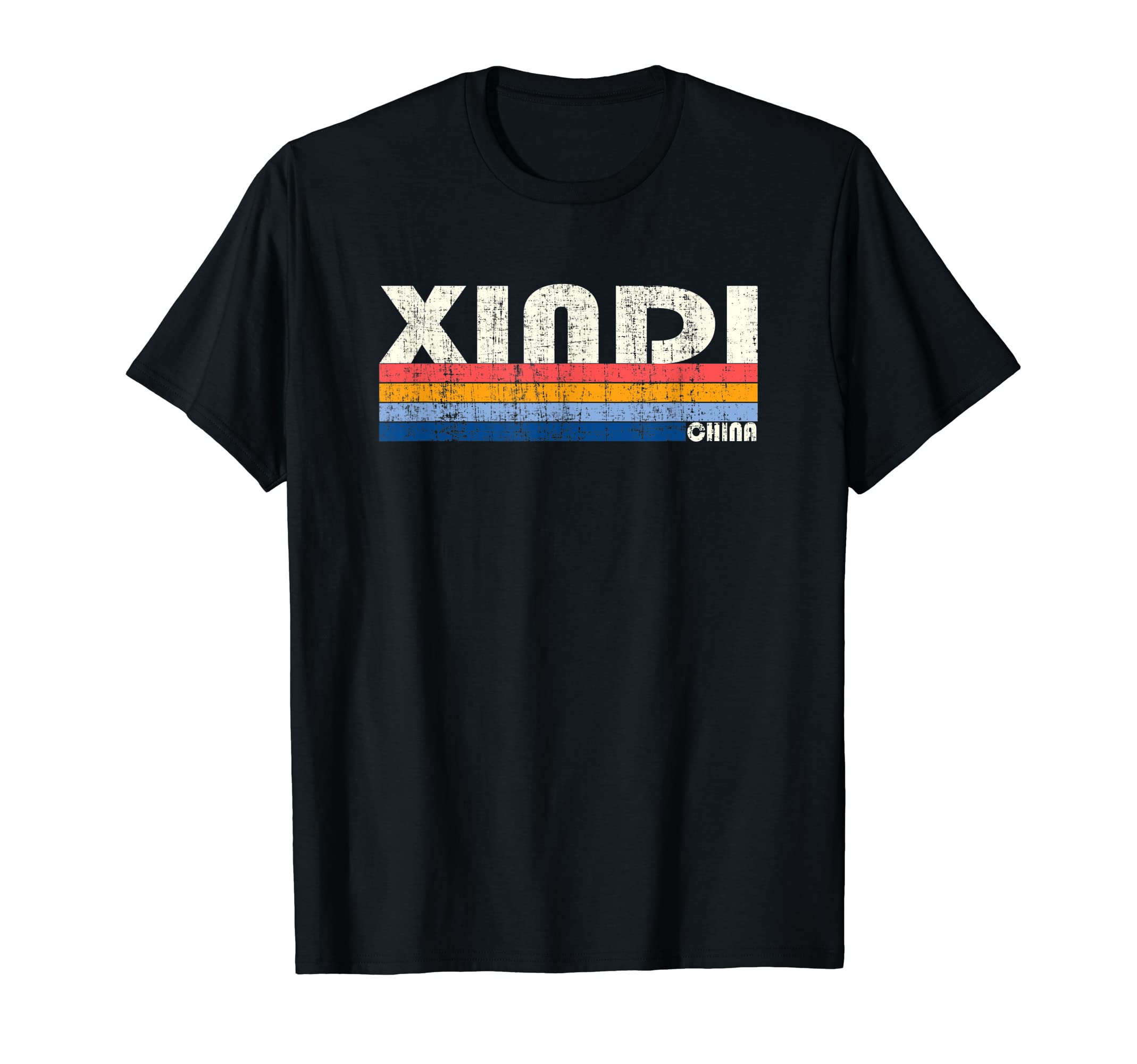 Retro Vintage 70s 80s Style Xindi, China T-Shirt