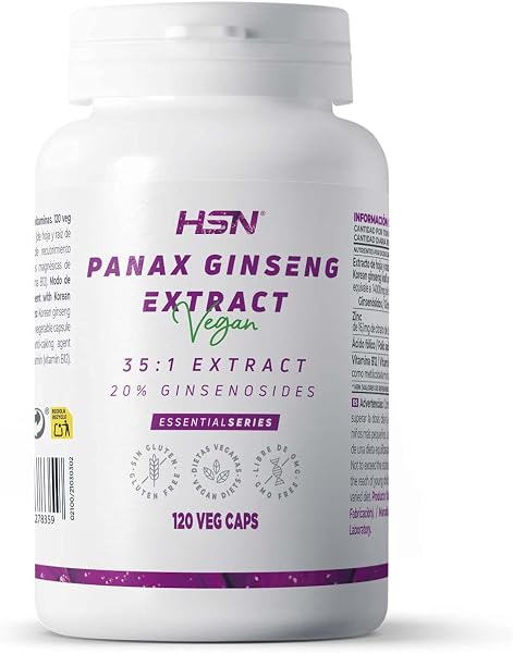 HSN Extracto Panax Ginseng Coreano 400mg Capsules