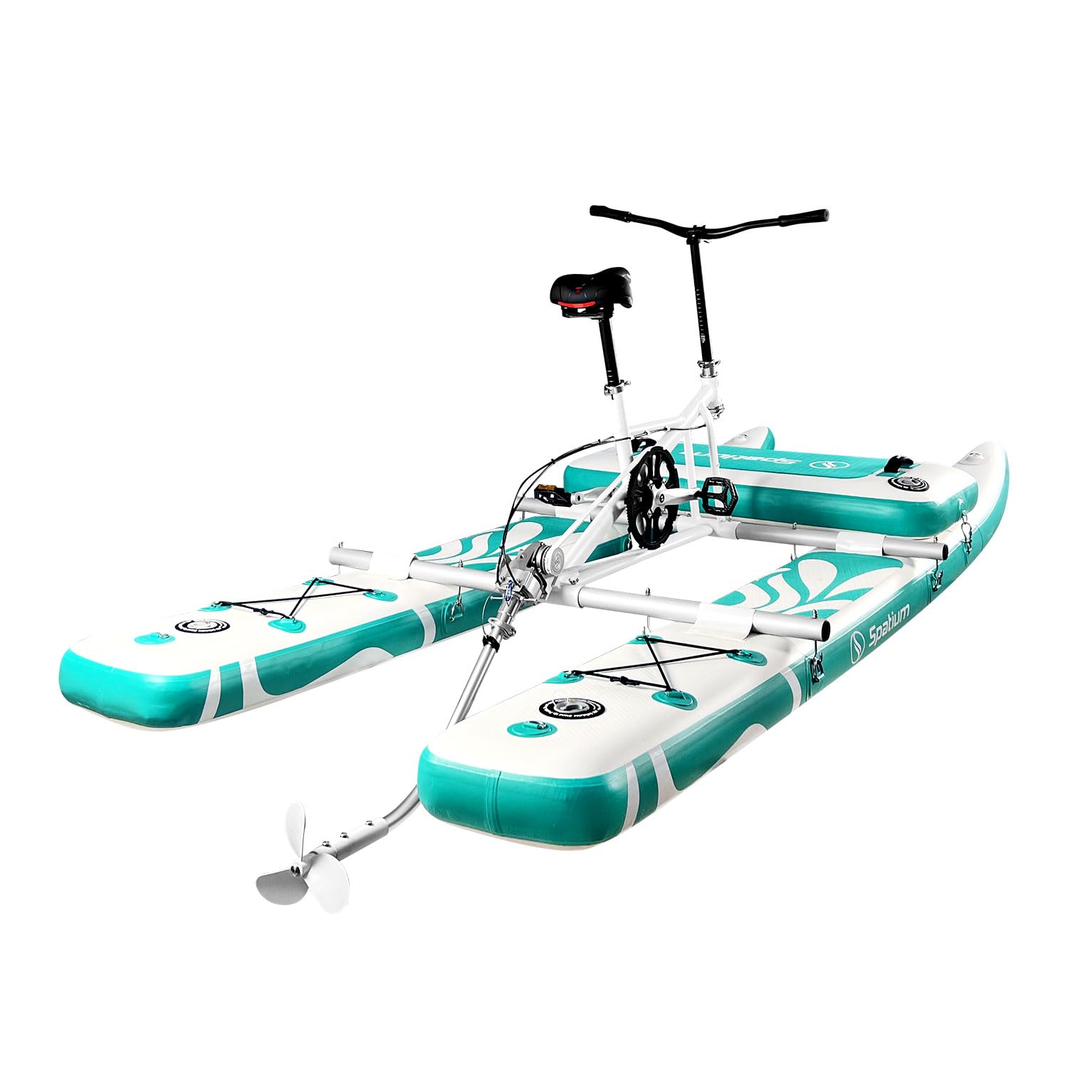 Spatium SUP Water Bike per Lago Gonfiabile Pedale Barca per Singolo Gonfiabile Bici D'acqua Paddle Board Pesca Kayak Acqua Galleggiante Acqua Bicicletta Il Divertimento di Acqua e Pesca+Mat