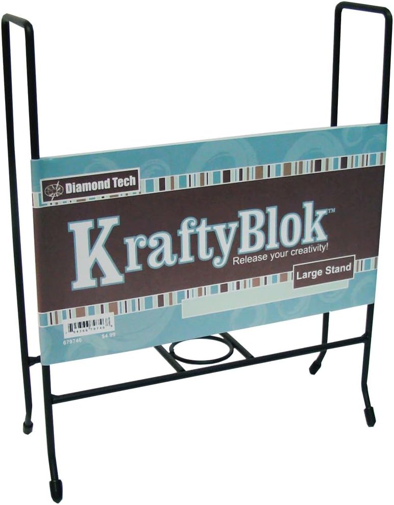 KraftyBlok 7.5-Inch by 7.5-Inch Sturdy Steel Display Stand (679746)