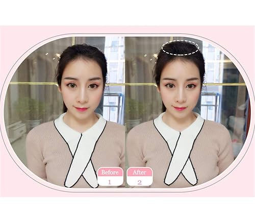 Miniatura 2 de Extensiones de cabello sintético recto para mujer, extensiones de cabello fino con clip, color marrón oscuro, 10 pulgadas