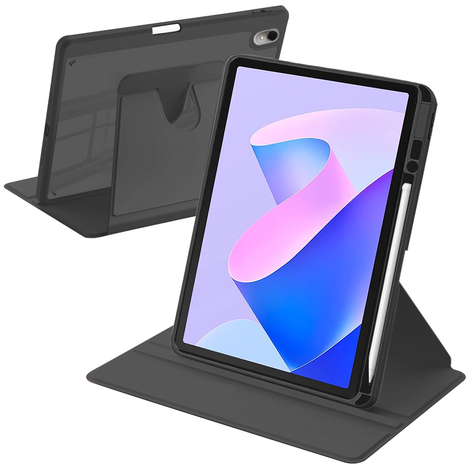 GLANDOTU Custodia per Huawei MediaPad T3 10 (9,6 pollici), con portapenna, super leggera, in pelle PU, cover Huawei Mediapad T3 10, colore: Lilla