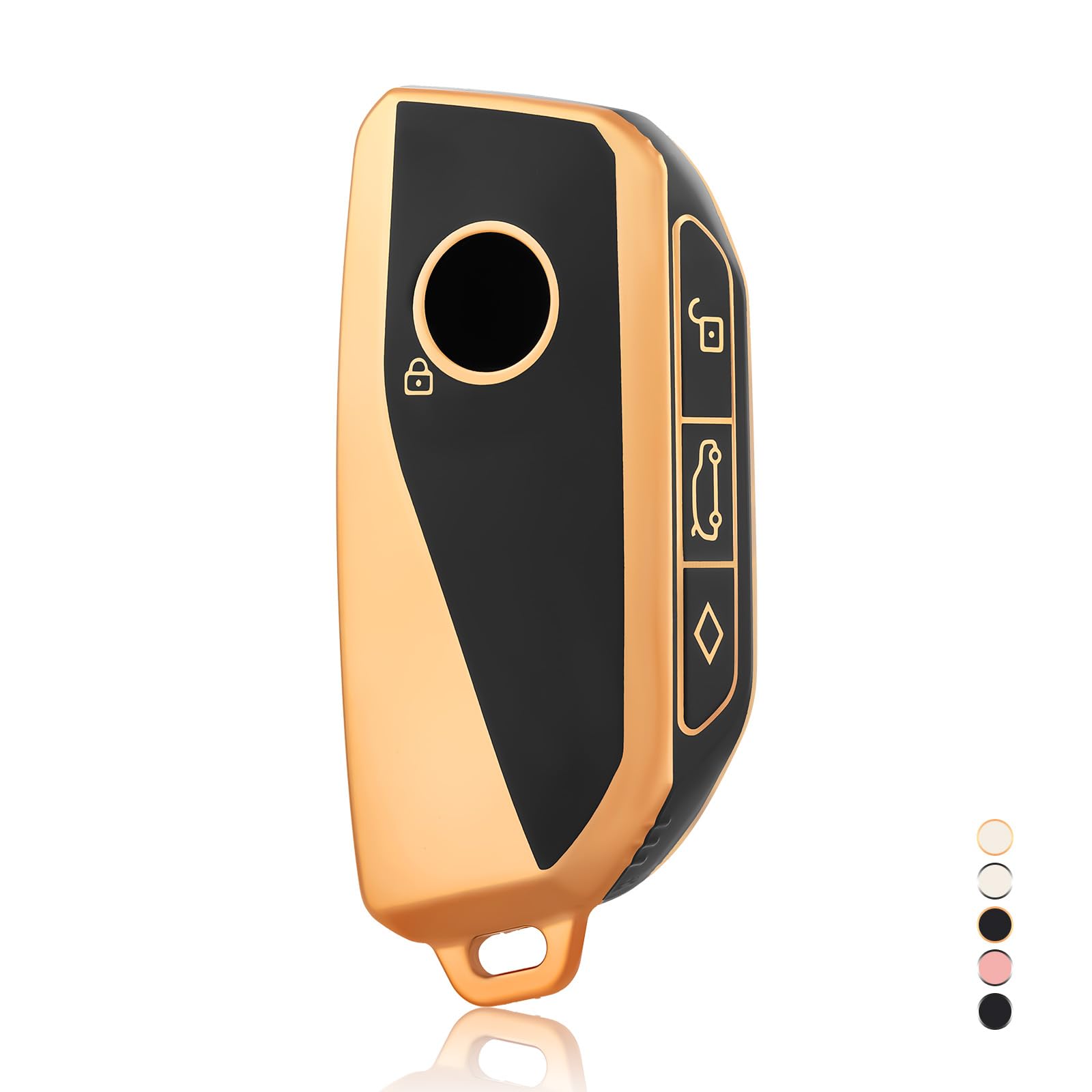 OFF WE GO BMW Schlüsselhülle - TPU Cover Für X1,X5,X7,3er,5er,7er,iX,i4 - Schwarz