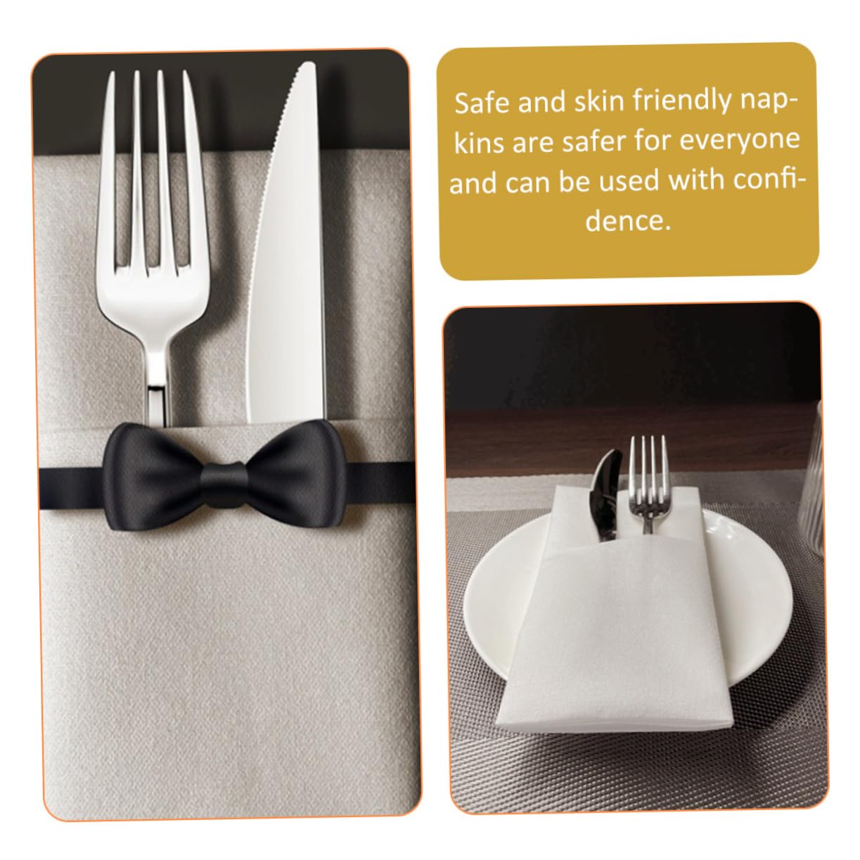 Servilletas de Papel Gruesas 50 Uds 40x40 Cm Engrosadas para Mesa de Comedor Fiestas Bodas Decoración Hogar Seguro y Desechable