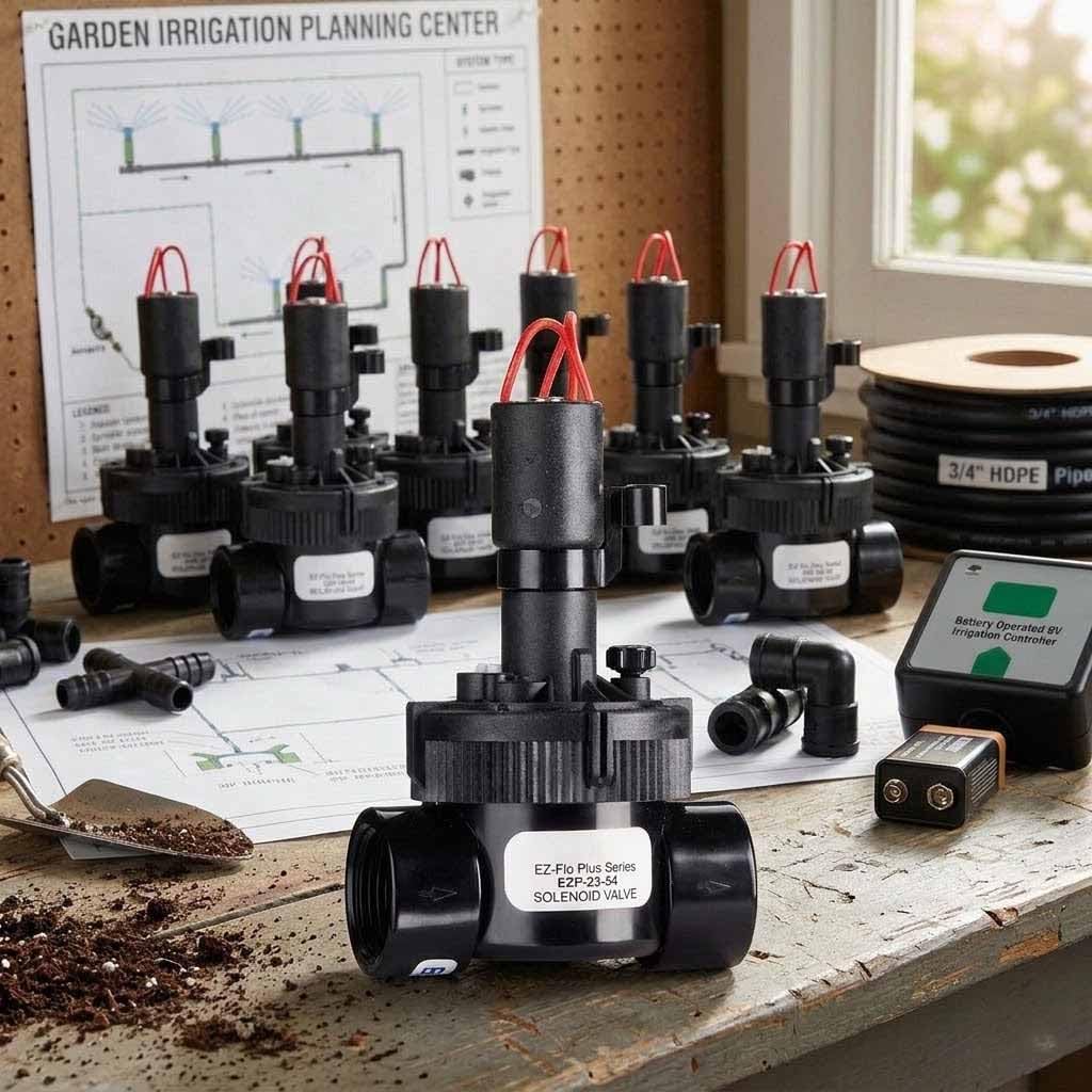Suinga Pack 4 Electroválvulas de Riego 3/4" ExFlo | Electroválvula de Jardín 24V | Válvula Compatible con Programadores Eléctricos | Control Preciso del Riego y Alto Rendimiento para Instalaciones