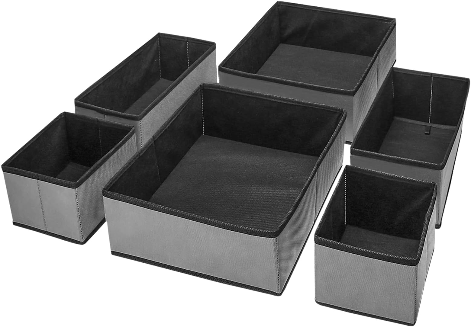 [6 Set] Clothes Drawer Organizer