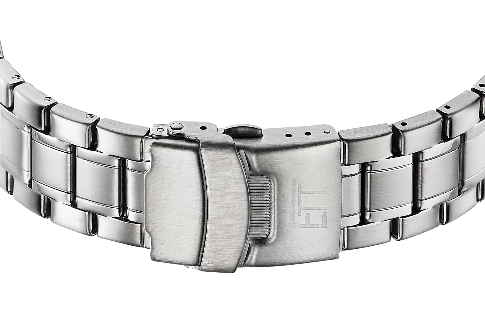 ETT Eco Tech Time Funk Solar Herren Uhr Analog mit Edelstahl Armband EGS-11247-22M