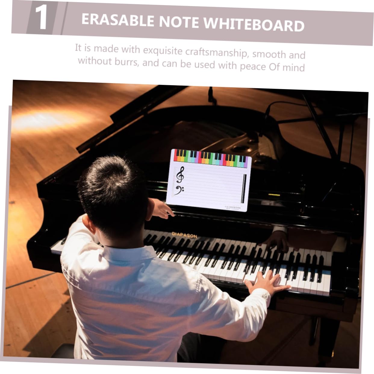 10st Übungsbrett Lapboards Musik-whiteboard Trocken Abwischbare Tafeln Karte Trocken Abwischbare Tafel Mit Ständer Weiße Bretter Musiknoten-whiteboard Stabbrett Weiße Tafel Plastik DIYEAH