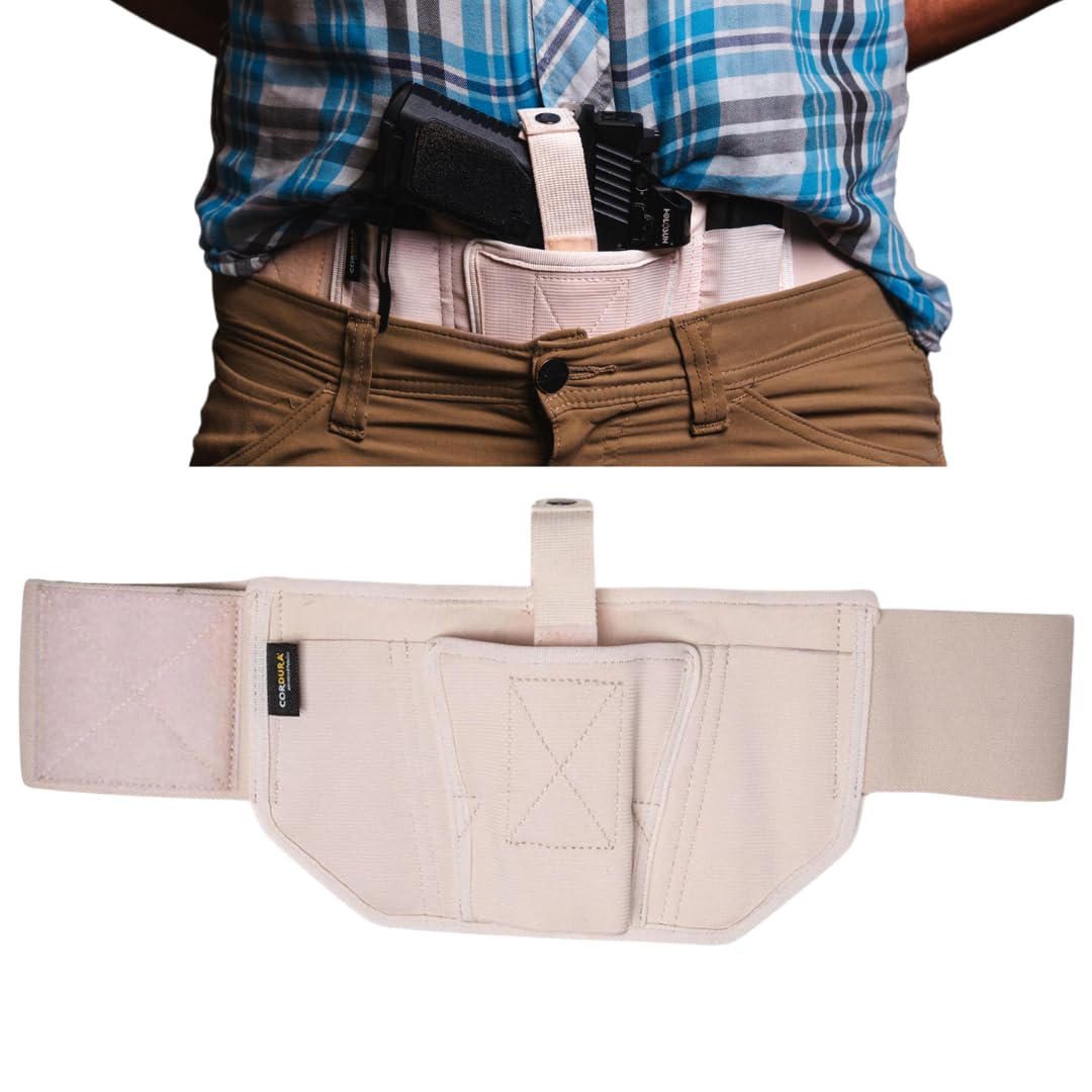 VNSH Belly Band Holster – Comfortable, Secure & Discreet | Concealed Carry Fit for 99% of Handguns with Built-in Mag Pouches