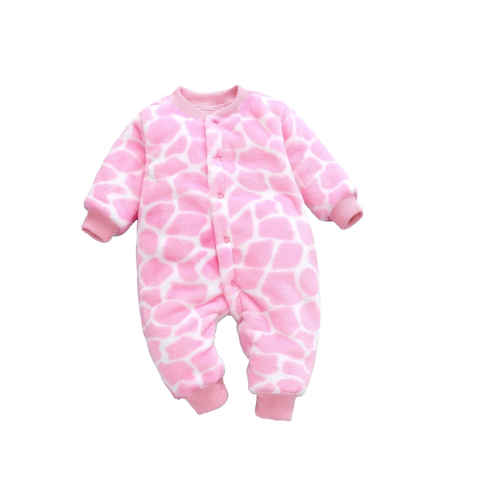 HOOUDO para bebés recién Nacidos, niños y niñas, Mono de Franela de Invierno y otoño, Trajes de Lunares, Pijamas, Traje de Nieve cálido, Mono, Abrigo Estuche Mono